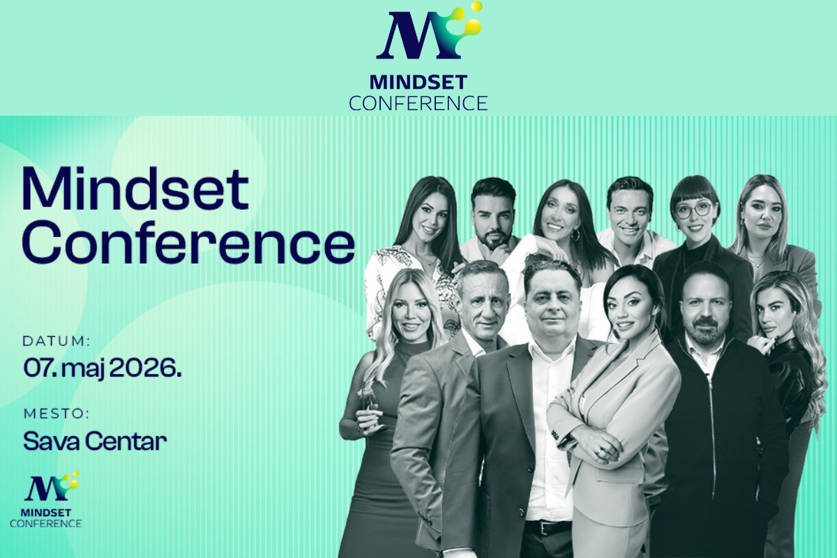 Mindset Conference Belgrade 2026 u Sava Centru u Beogradu. Biznis konferencija o liderstvu i profesionalnom razvoju